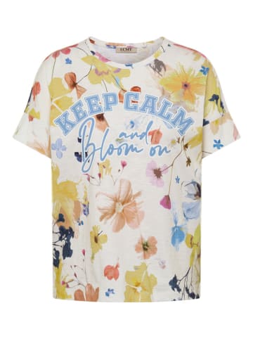 LCMT Le Comte Shirt in Weiß/ Gelb/ Hellblau