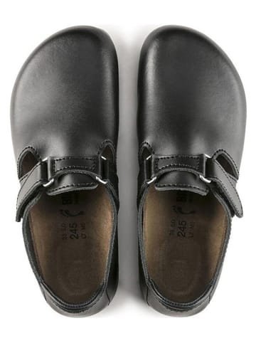 Birkenstock Leren clogs "Linz" zwart - wijdte S