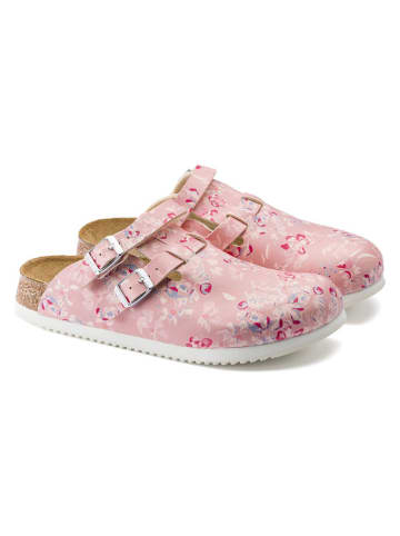 Birkenstock Leder-Clogs "Kay" in Rosa - Weite S