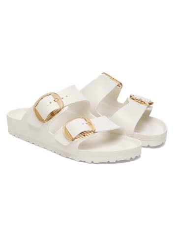 Birkenstock Pantoletten "Arizona Big Buckle" in Weiß - Weite S
