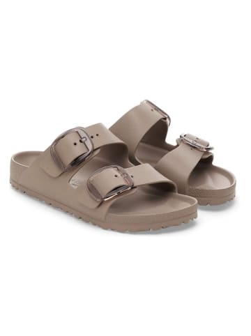 Birkenstock Slippers "Arizona Big Buckle" taupe - wijdte S