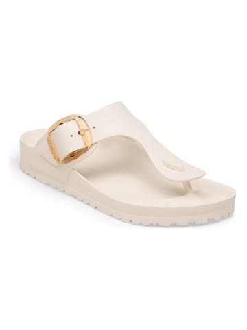 Birkenstock Japonki "Gizeh Big Buckle" w kolorze kremowym