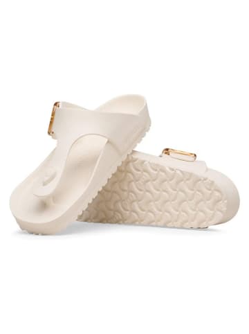 Birkenstock Teenslippers "Gizeh Big Buckle" crème - wijdte N