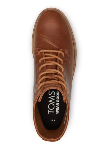 TOMS Leder-Boots "Navi Trvl Lite Ranger" in Hellbraun