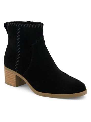 TOMS Leder-Stiefeletten "Delilah" in Schwarz