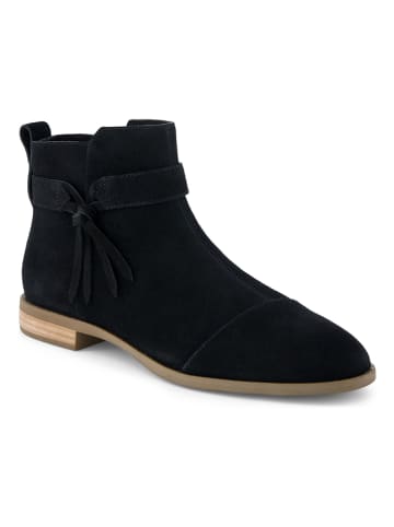 TOMS Leder-Stiefeletten "Stacey" in Schwarz
