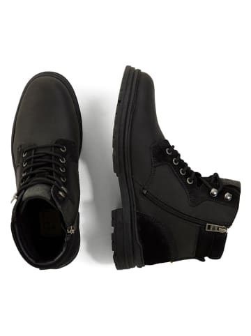 Leder-Boots in Schwarz