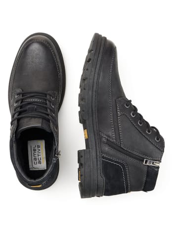Leder-Boots in Schwarz