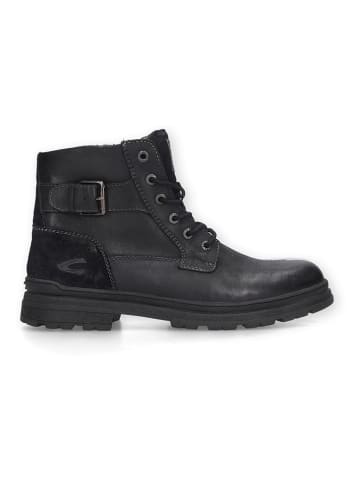 Leder-Boots in Schwarz