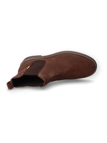 Leder-Chelsea-Boots in Braun