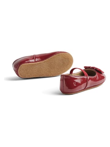 Wheat Leder-Ballerinas "Rosen" in Rot