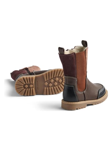 Wheat Leder-Boots "Chelsea Sonni" in Braun