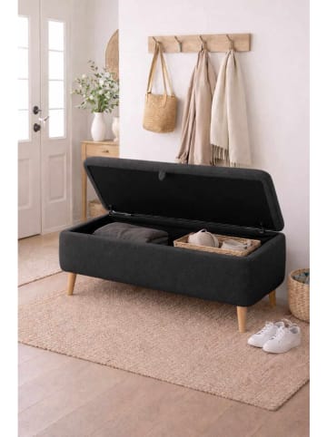 Scandinavia Concept Sitzbank "Rena" in Anthrazit - (B)90 x (H)45 x (T)30 cm