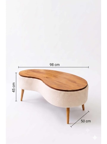 Scandinavia Concept Couchtisch "Vera" in Hellbraun - (B)98 x (H)45 x (T)50 cm