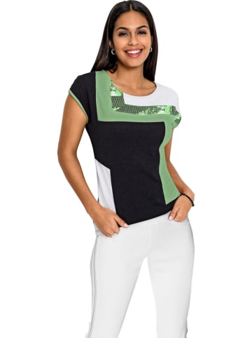 WITT WEIDEN Shirt zwart/groen