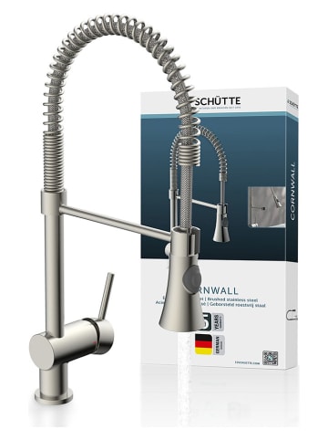 Schütte Spiraalveer-keukenkraan ‘'Cornwall’' zilverkleurig