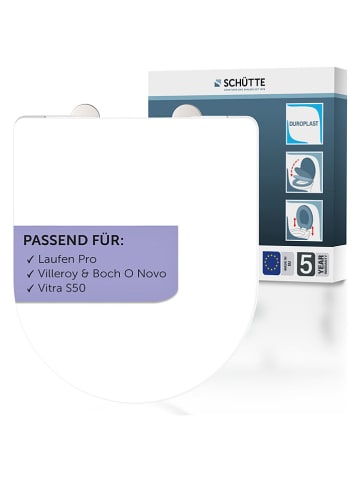 Schütte WC-Sitz mit Absenkautomatik "Pro 2" in Weiß