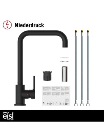 Schütte Lagedruk-keukenkraan ‘'Futura’' zwart