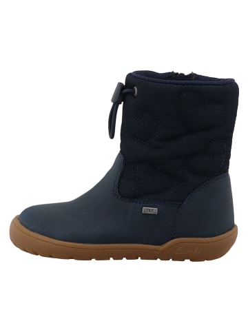 Lurchi Skórzane buty barefoot "Jinny" w kolorze granatowym