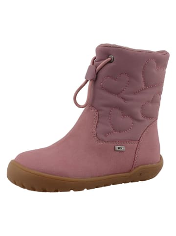 Lurchi Skórzane buty barefoot "Jinny" w kolorze jasnoróżowym