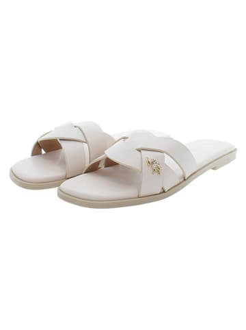 U.S. Polo Assn. Klapki w kolorze kremowym