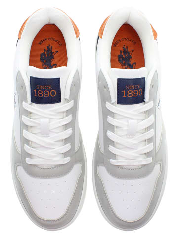 U.S. Polo Assn. Sneakersy w kolorze biało-szaro-granatowym