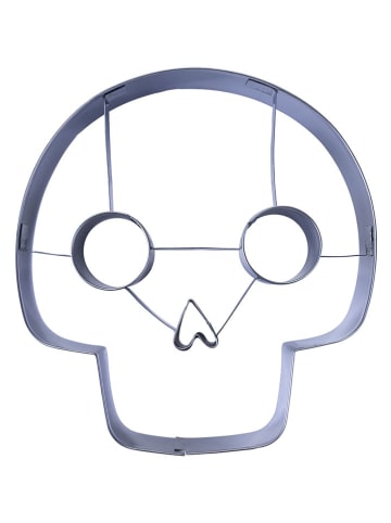 Zenker Wykrawacz "Skull" w kolorze srebrnym - 13,8 x 13 cm