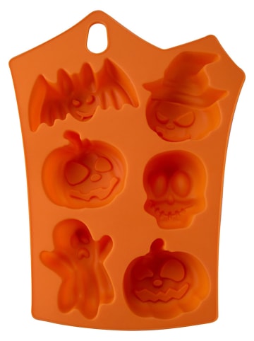 Zenker Silikonowa forma "Halloween" w kolorze pomarańczowym - 23,1 x 17,5 cm