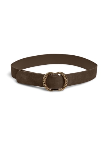 Pieces Leren riem "Nikka" bruin