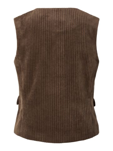 Pieces Cordweste "Audre" in Braun