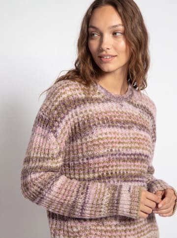 JJXX Pullover "Simone" in Hellbraun/ Rosa