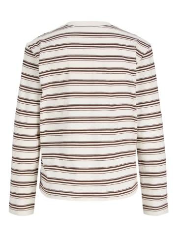 JJXX Longsleeve "Sophia" in Weiß/ Braun