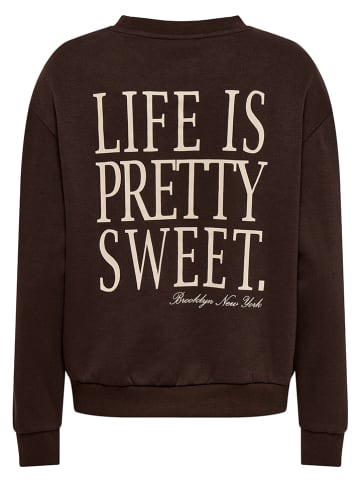 JDY Sweatshirt "Nanna" in Braun