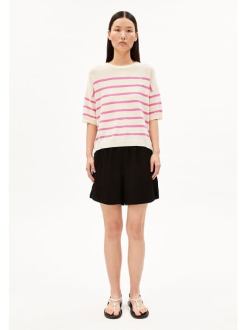 armedangels Trui ''Striped'' crème/roze