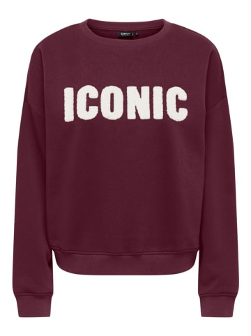 ONLY Sweatshirt bordeaux