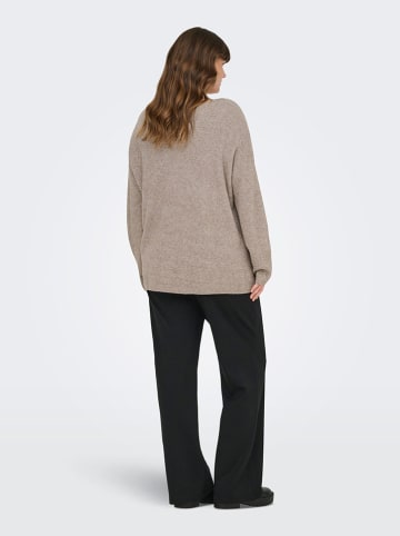 Sweter w kolorze szarobrązowym