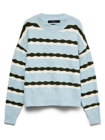 Vero Moda Sweter w kolorze błękitno-czarnym