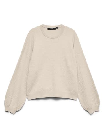 Vero Moda Sweter w kolorze kremowym