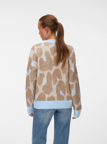 Vero Moda Kardigan w kolorze beżowo-błękitnym