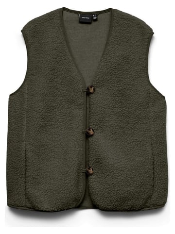 Vero Moda Teddyweste in Khaki
