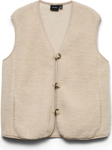 Vero Moda Teddyweste in Beige