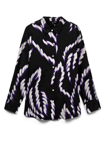 Vero Moda Koszula w kolorze czarno-biało-fioletowym