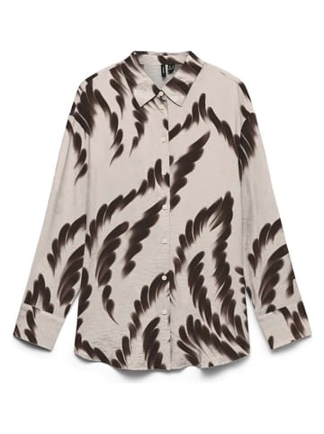 Vero Moda Koszula w kolorze brązowo-kremowym