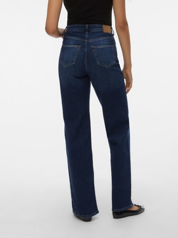 Vero Moda Dżinsy - Wide Leg fit - w kolorze granatowym