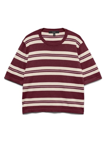 Vero Moda Pullover in Creme/ Bordeaux