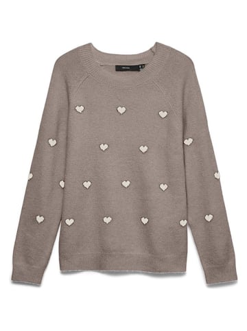 Vero Moda Sweter w kolorze szarobrązowym