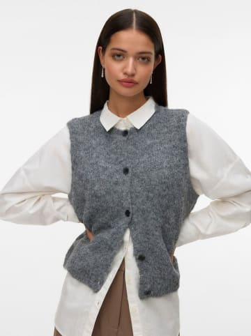Vero Moda Gebreide gilet grijs