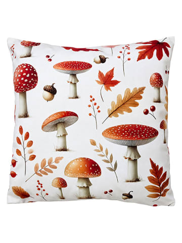 Clayre & Eef Kissen in Weiß/ Rot/ Orange - (L)45 x (B)45 cm