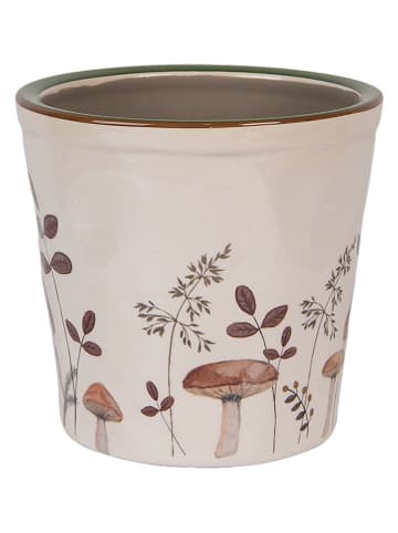 Clayre & Eef Blumentopf in Beige - (H)16 x Ø 17 cm