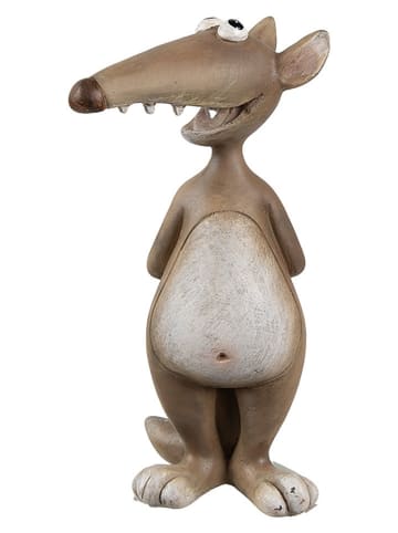 Clayre & Eef Decoratief figuur ''Maus'' lichtbruin - (B)8 x (H)14 x (T)5 cm